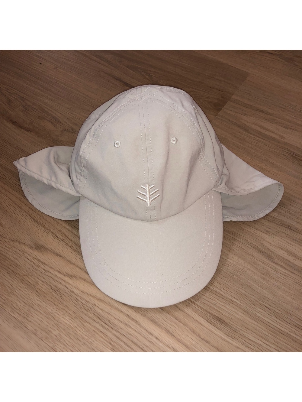 COOLIBAR SURFS UP ALL SPORT NECK FLAP DRAPE SUN FISHING HAT KHAKI TAN ADULT